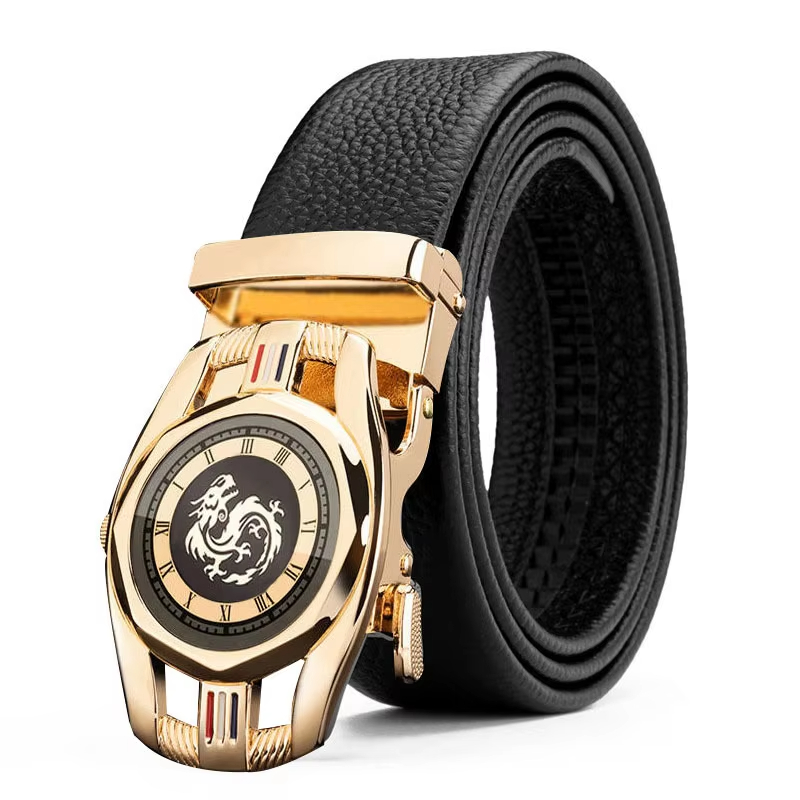 2024 Personalised Males’s PU Leather-based Belt with Fashionable Rotatable Automated Buckle – A Stylish Accent