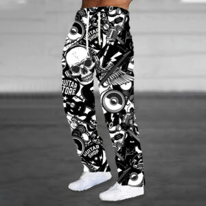 Reasonably priced Unisex Digital Print Trousers with Customized Brand and Drawstring for Males